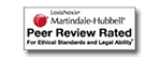 Martindale-Hubbell Peer Review Rated